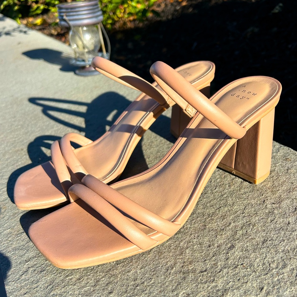 Nude high heels